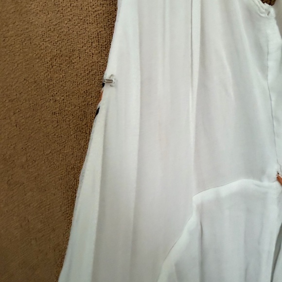 H&M Ivory Maxi Dress with Tan Stripes size 6 - Picture 8 of 16